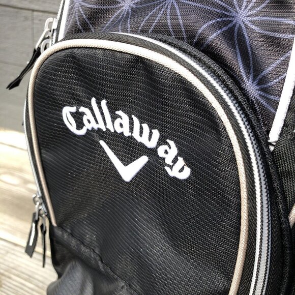 Callaway Solaire Carry Golf Bag 6 Dividers Black/Gray/Green - Picture 8 of 8